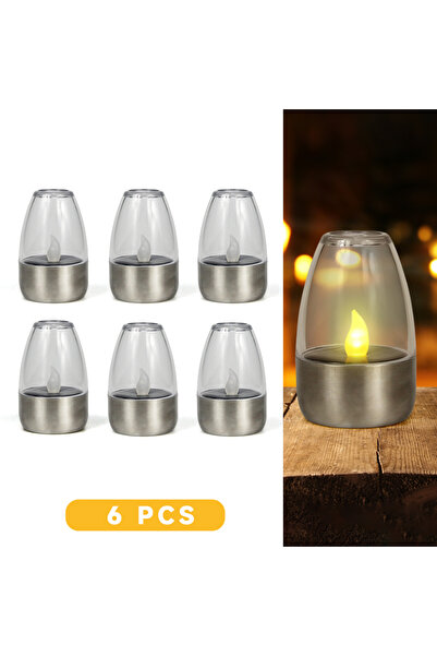 Choice 6pcs Solar Tea Lights Flameless Solar Garden Lamp Outdoor Waterproof R...