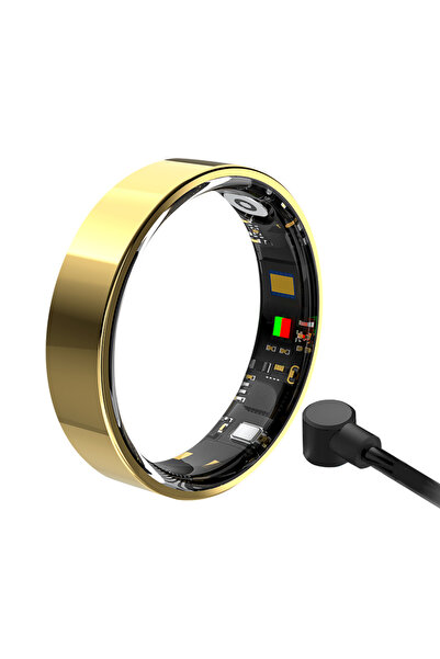 choice2 خاتم ذكي جديد ذهبي اللون بتقنية بلوتوث، مقاوم للماء خفيف ، مزود بخاصي...