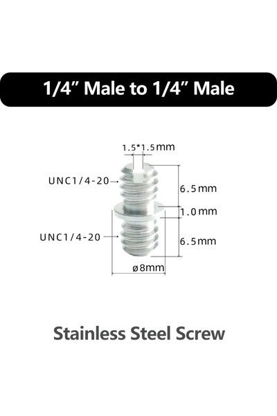 Choice9 قضيب تمديد من سبائك الألومنيوم، برغي، 1/4 بوصة - 20 و 3/8 بوصة - 16، ...