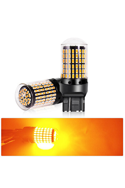 Choice9 2PCS 7443 7440 Amber 2PCS Powerful 22W~28W/Bulb LED 1156 BA15S P21W 1...