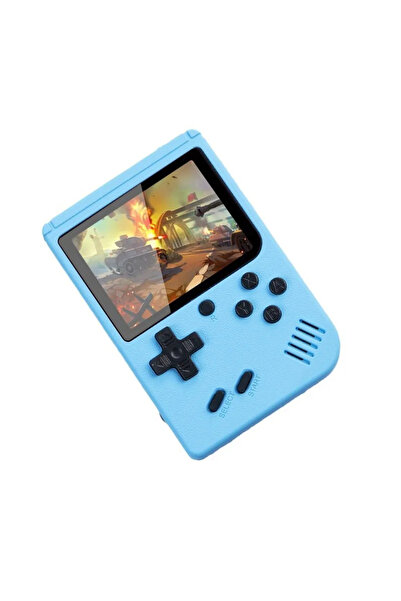 Choice لعبة فيديو صغيرة محمولة بتصميم كلاسيكي أزرق، شاشة ملونة LCD مقاس 3 بوص...