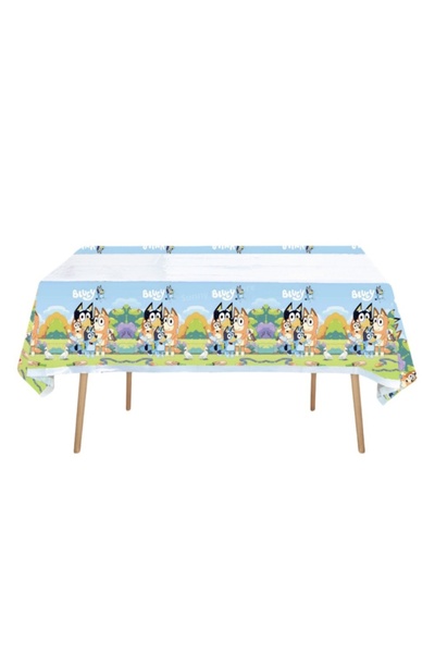 Choice3 مفرش مفرش طاولة أزرق اللون، زينة عيد ميلاد، غطاء طاولة بلاستيكي للاست...