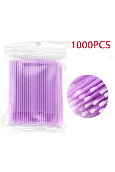 Choice9 Wool Fiber 1000PCS Purple 500/1000PCS Eyelash Brushes Cotton Swab Mic...