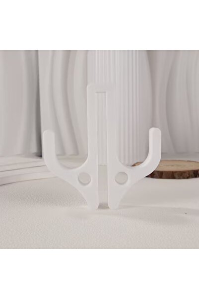 Choice1 خطاف حمام أبيض قطعة واحدة لباب زجاجي، خطاف دش مطبوع بتقنية ثلاثية الأ...