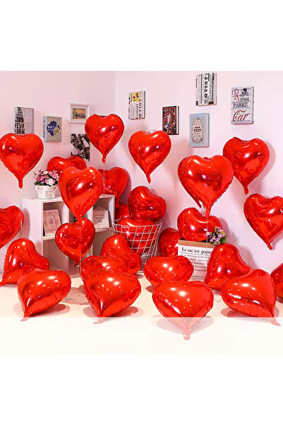 Choice3 18inch red 10pcs 18inch Rose Gold Red Pink Love Heart Foil Ballo Vale...