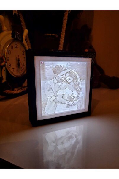 Alse3D Kişiye Özel Işıklı Fotoğraf Çerçevesi