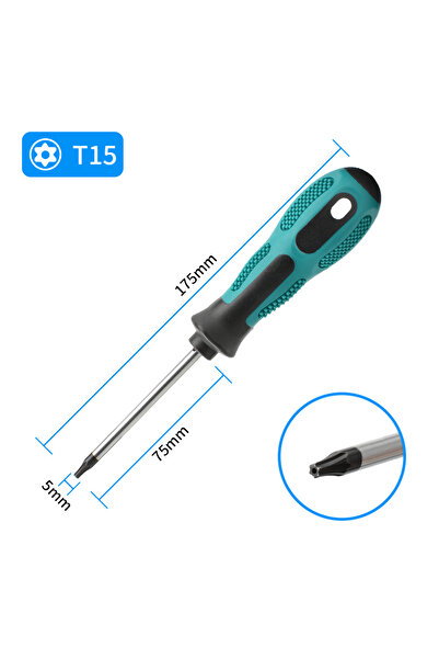 Choice3 مفك براغي مغناطيسي توركس T15 قطعة واحدة، دقيق، متوافق مع T5، T6، T7، ...