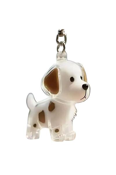 Choice8 سلسلة مفاتيح شفافة على شكل شعر الحيوانات الأليفة، حامل تذكاري لطيف من...