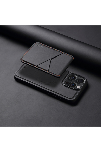 Choice27 iPhone 14 Pro balck 2 In 1 Detachable Magnetic Leather Case for IPho...
