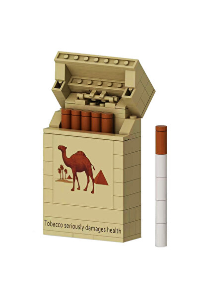 Choice6 مجموعة بناء إبداعية MOC 07 M علبة سجائر ماركة دخان أسود أحمر أصفر أخضر C