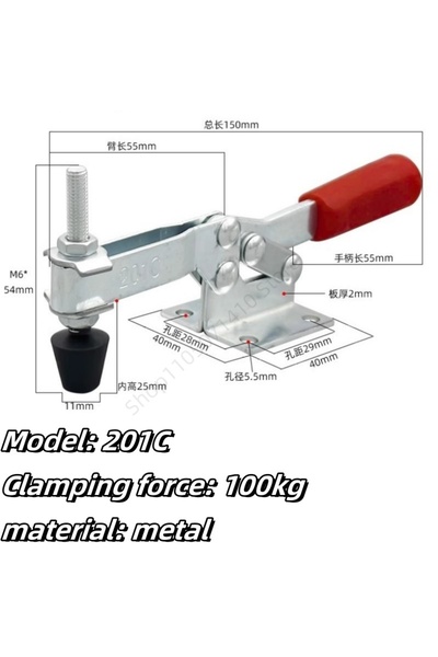 Choice4 201C قطعتان من مشابك التبديل الأفقية سريعة الفك GH-201/201A/201B/201C...