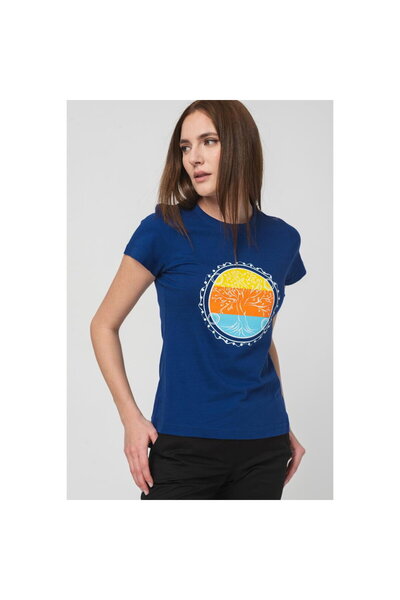 Pegas T-Shirt Family Wheel Women Royal Blue