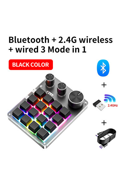 choice2 GGBEE BT 2.4GConnect 2.4G تخصيص بلوتوث 3 أوضاع USB لوحة مفاتيح ميكاني...