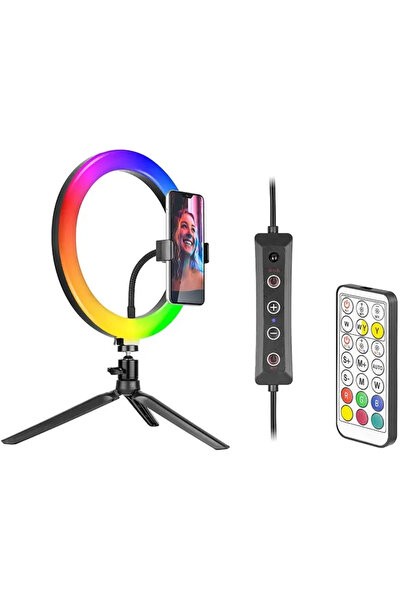 Tracer Inel luminos RGB 26cm cu trepied
