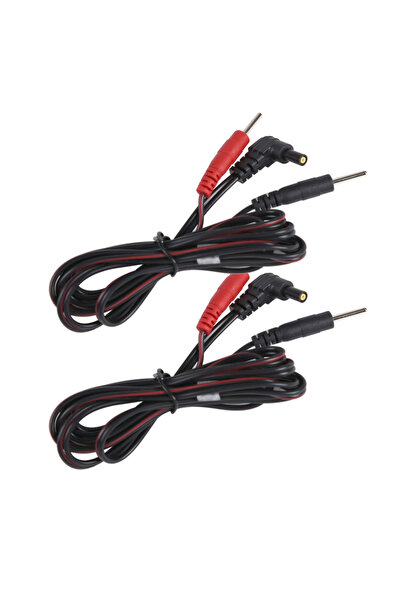 choice2 قطعتان من كابل قطب كهربائي بديل 039 مع وصلة دبوس قياسية لجهاز تحفيز ا...