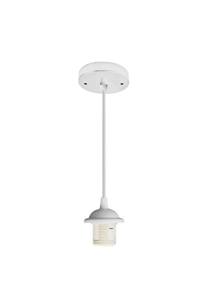 Choice3 White AC 220V Vintage Edison Lamp Base E27 Sket Bulb Ceiling Light Pe...