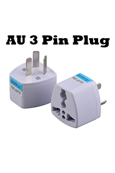 Choice قابس PY AU ثلاثي الأطراف، قطعة واحدة، محول قابس عالمي للاتحاد الأوروبي...