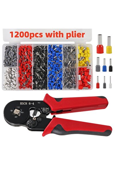 Choice3 1200pcs with Plier 300/1200pcs Electrical Tube Insulated Terminal Kit...