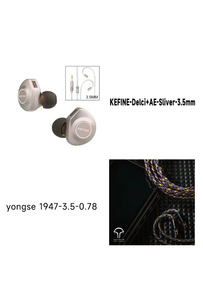 Choice1 3.5mm-1947-3.5 Kefine X ANGELEARS Delci AE 10mm DLC+PU Diaphragm Dyna...