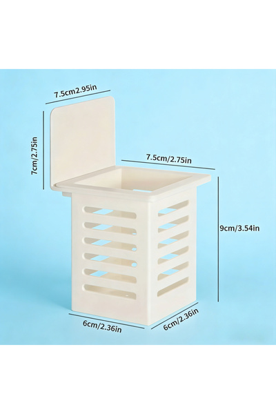 Choice طقم حامل فرشاة أسنان أبيض اللون، قطعة واحدة، يُثبت على الحائط، مناسب ل...