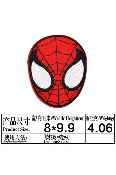 Choice25 MINISO Coffee Cartoon Miniso Disney Marvel Spiderman Patches Embroid...