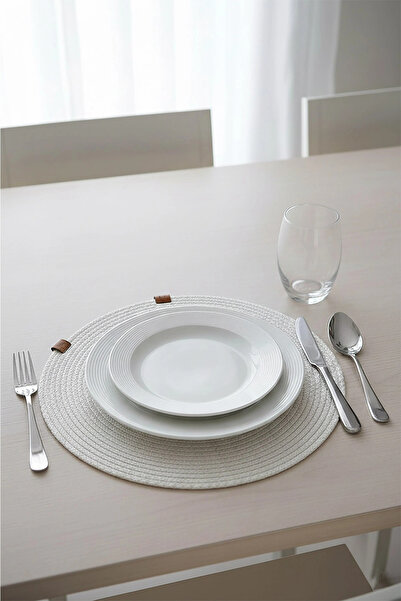 Bella Home 6-Piece Knitted Supla Set |   Decorative American Service Tablewar...