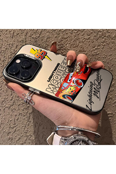 Choice15 غلاف هاتف صلب غير لامع من البولي كربونات بتصميم لايتنينج ماكوين، متو...