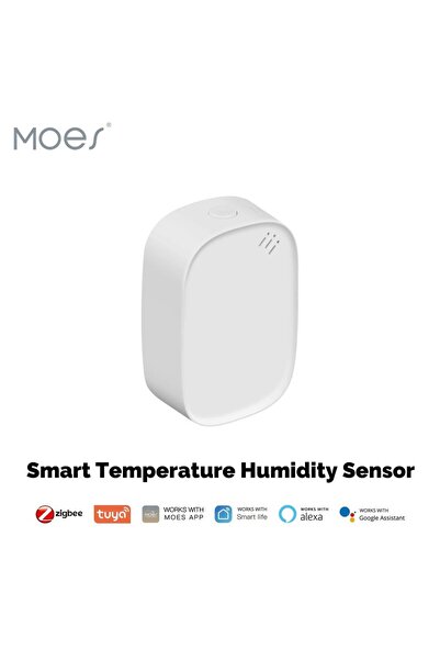 Choice مستشعر الرطوبة ودرجة الحرارة الذكي MOES Tuya Zigbee ZSS-S01-TH-C-MS، م...