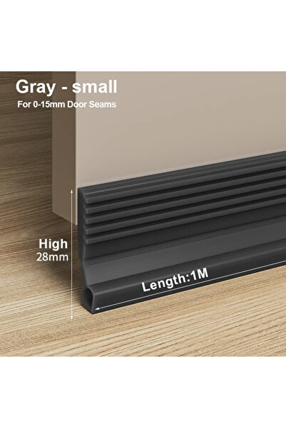 Choice3 1M Gray-S New Door Bottom Sealing Strip 1M Windproof Dust Stopper Gua...