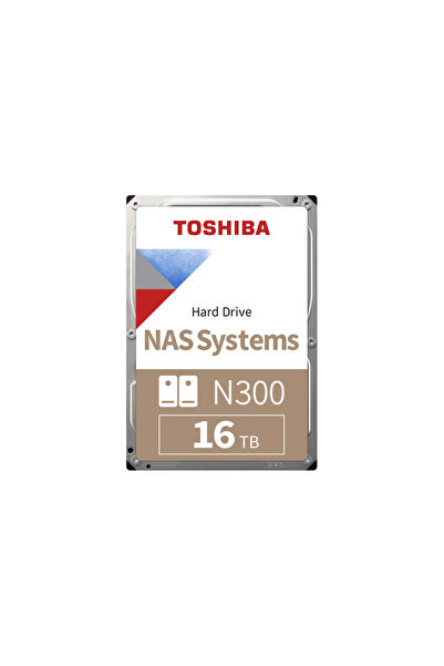 Toshiba HDD N300 NAS, 16TB, 3.5", 512MB, 7200 RPM, SATA III (Bulk)