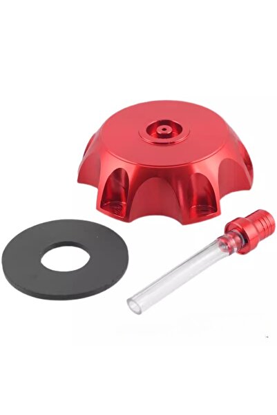 Choice3 غطاء خزان وقود للدراجات النارية أحمر اللون، مصنوع بتقنية CNC، بقطر 50...