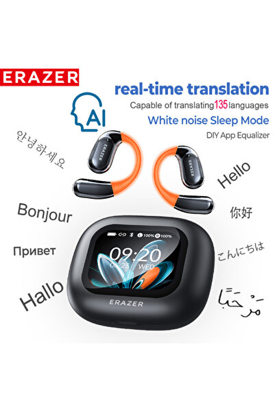 Choice سماعات أذن بلوتوث NE27 سوداء بتقنية الذكاء الاصطناعي V5.4، سماعات رياض...