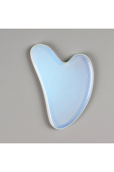 Choice4 Opalite Heart Guasha Stone Face Rose Quartz Jade Massage Tool Chin No...