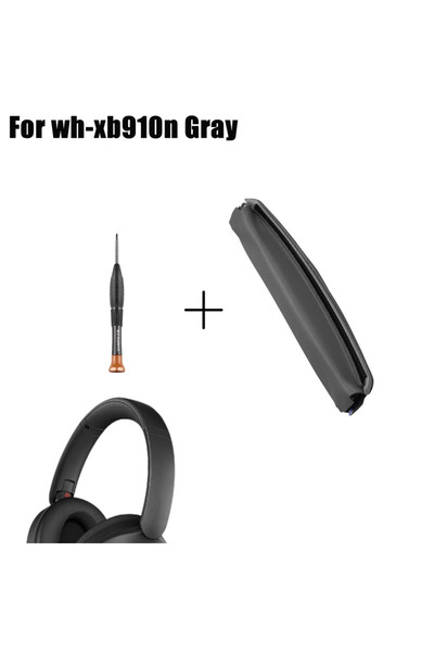 Choice6 طوق رأس رمادي ووسادات أذن لسماعات الرأس WH-XB910N، بديل وسادة الرأس و...