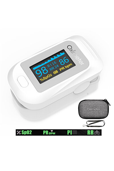 choice2 (133R B03)حقيبة بيضاء جهاز قياس الأكسجين في الدم رقمي محمول لقياس الأ...