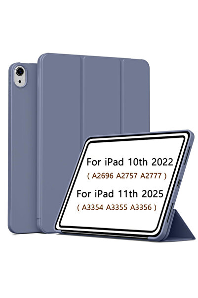 Choice6 جراب بنفسجي لجهاز iPad (A16) الجيل الحادي عشر مقاس 11 بوصة (2025)، وج...