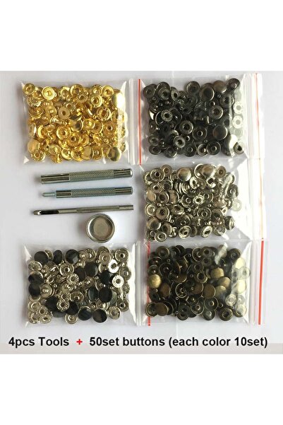 Choice14 10mm tools and 50set mix 50set Leather Snap Fasteners Kit,10mm 12mm ...