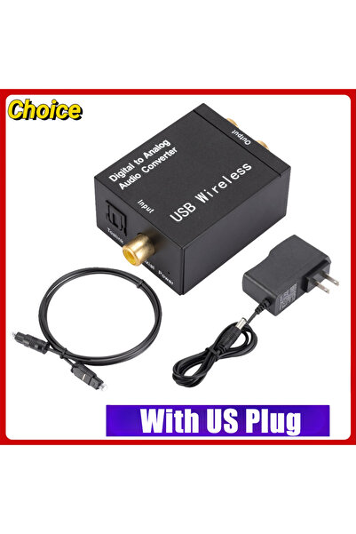 Choice1 With US Plug DAC Digital To Analog Audio Converter Jack 3.5mm Optical...