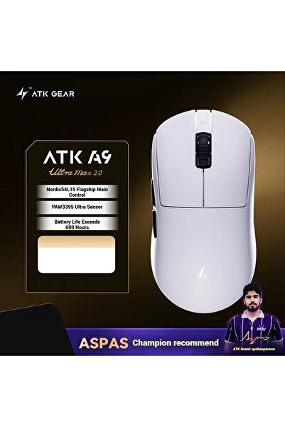 Choice17 A9 Ultra Max White ATK A9 Ultra Wireless Gaming Mouse A9/A9 SE/A9 Pl...