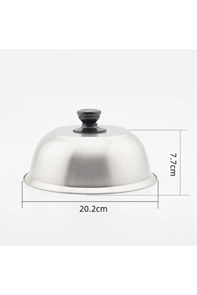 choice2 أغطية قبة من الفولاذ المقاوم للصدأ مقاس 20 سم لإذابة الجبن، مناسبة لل...