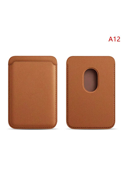 Choice5 جلد محفظة بنية اللون من ماج سيف، متوافقة مع هواتف آيفون 13، 12، 14، 1...