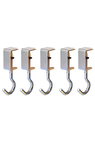 Choice1 5pcs 1/2/5pcs 360° Rotatable Steel Table Hooks - Detachable, Non-Dest...