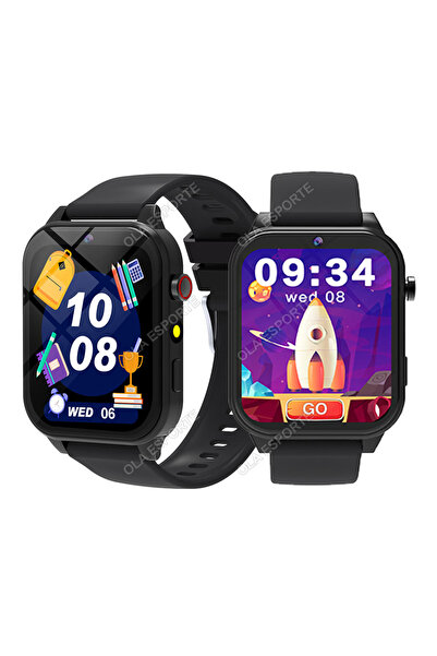 Choice7 ساعتان ذكيتان جديدتان للأطفال، لون أسود، إصدار 2025، شاشة لمس عالية ا...