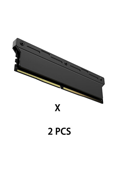 choice2 Black 2pcs TEUCER RAM Heatsink PC Memory Cooling Aluminum Vest Applic...