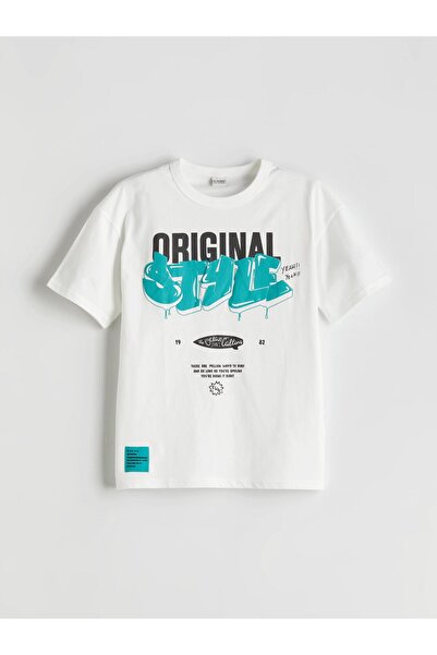 LC Waikiki Тениска с кръгло деколте за момчета от Нова година - S5OU09Z4