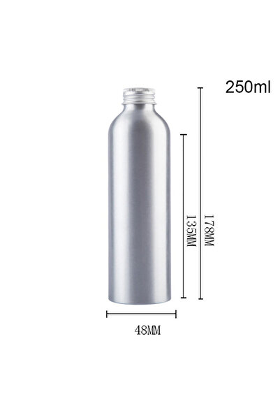 Choice5 250ml 30ml-250ml Silver Aluminum Bottle With Screw Cap For Perfume To...