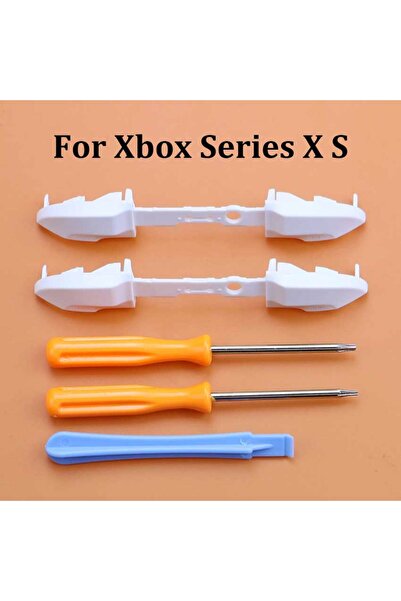 Choice15 مجموعة أزرار كتف بيضاء من قطعتين لجهاز Xbox Series X، تشمل أزرار LT ...