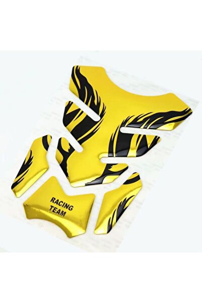 Choice4 Rubber Golden Universal Fuel Tank Sticker for Motorcycle Tank Pad Fis...