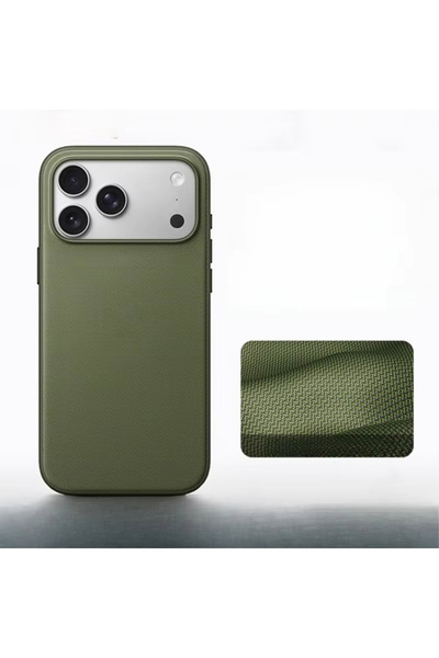 Choice48 غلاف هاتف منسوج بتقنية النسيج المغناطيسي، بلون أخضر عسكري، متوافق مع...