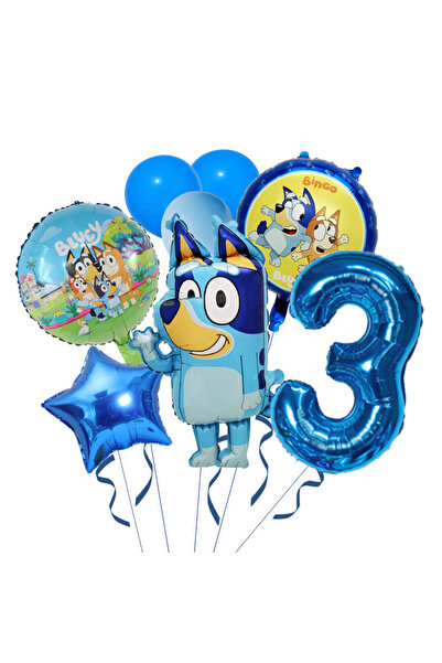 Choice24 1pack A3 8Pcs Bluey Bingo Dog Theme Birthday Party Decoration Ballo ...